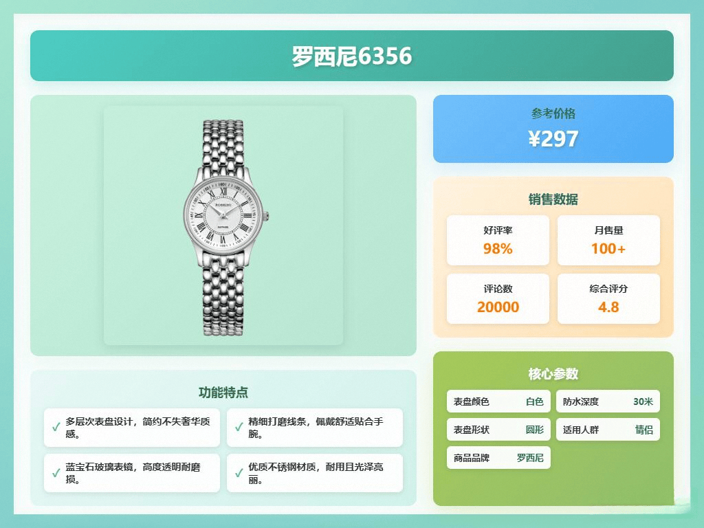 高颜值腕表提升你的时尚品味!2025年轻奢手表推荐:六款(图6) 高颜值腕表提升你的时尚品味!2025年轻奢手表推荐:六款(图6)